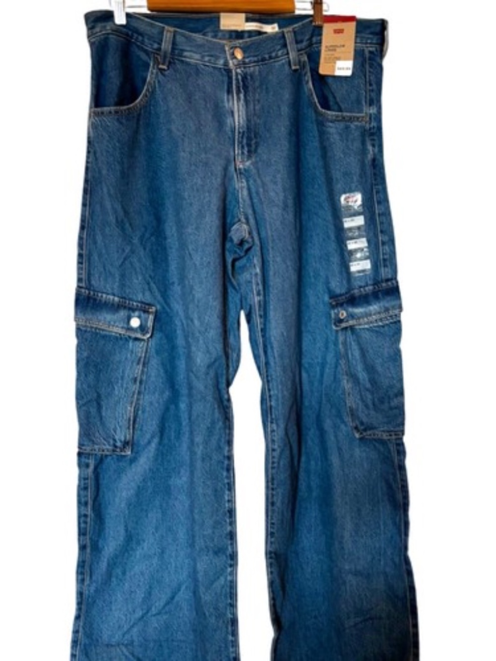 Levis Womens Super Low Loose Cargo Jeans Size 32x32